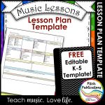 Elementary Music Lesson Plan Templates   Free!!