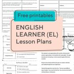 English Learner (El) Lesson Plans | Access More Than 400