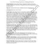 English Worksheets: Comprehension / Main Idea Lesson: The