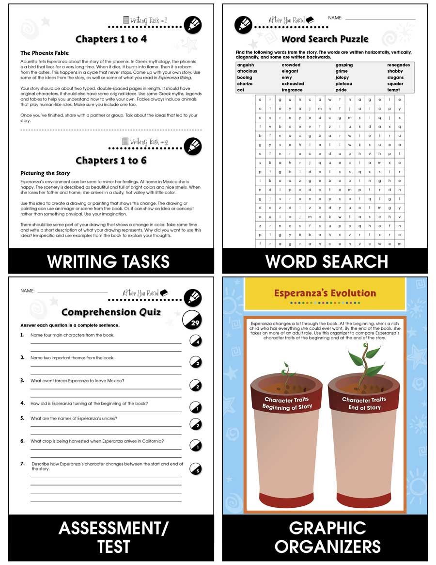 Esperanza Rising - Novel Study Guide - Grades 5 To 6 - Ebook