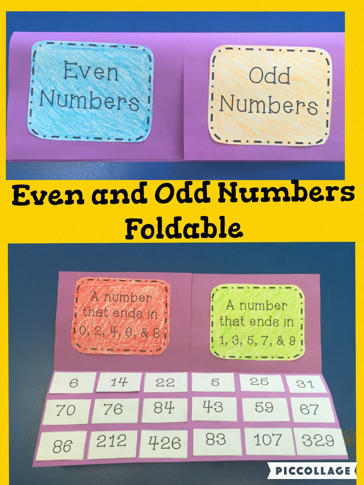 Even And Odd Numbers Foldable And Activities | Even And Odd