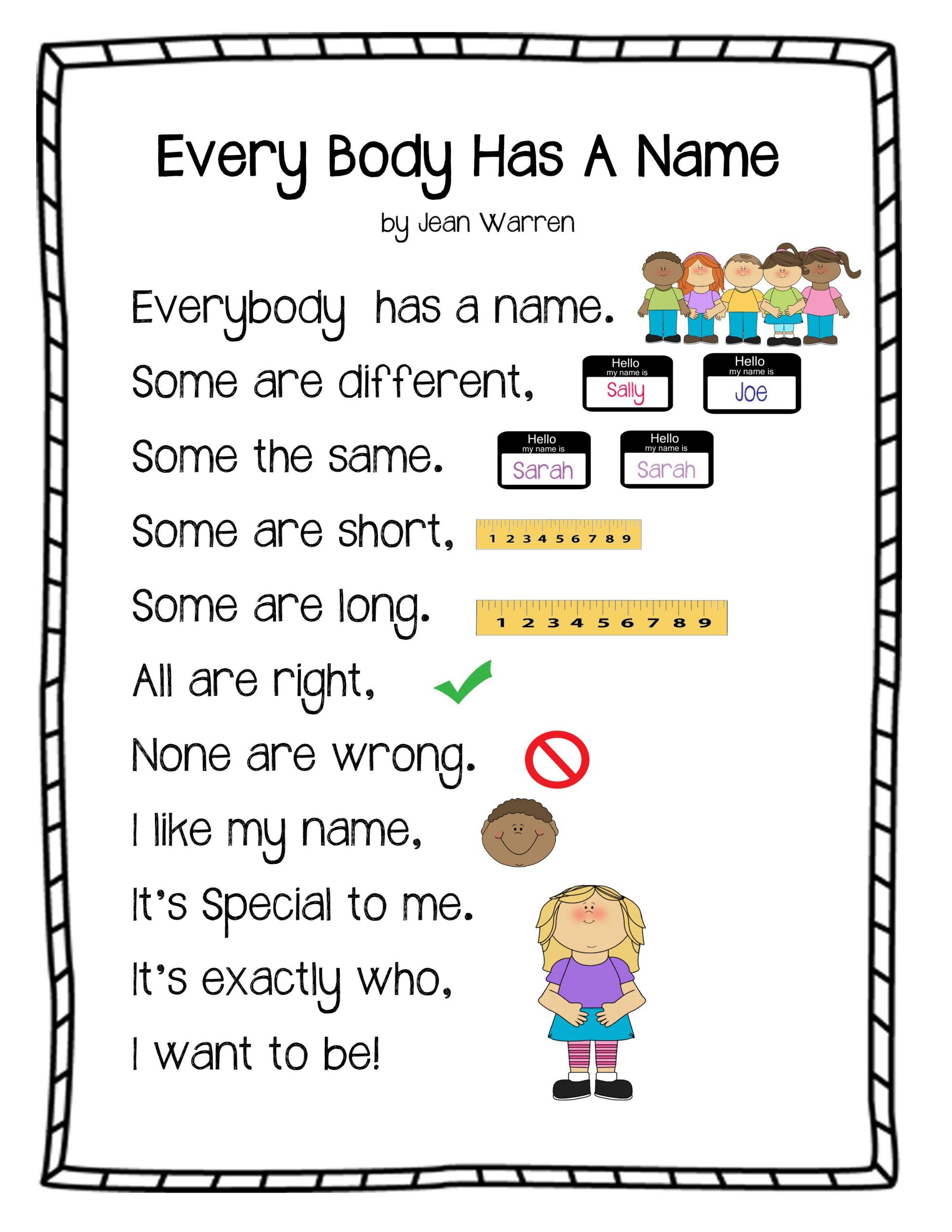 Every-Body-Has-A-Name-Poem-Copy (2550×3300) | Preschool