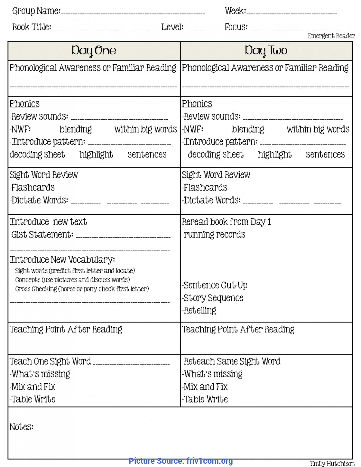 Excellent Fountas And Pinnell Lesson Plans Guided Reading