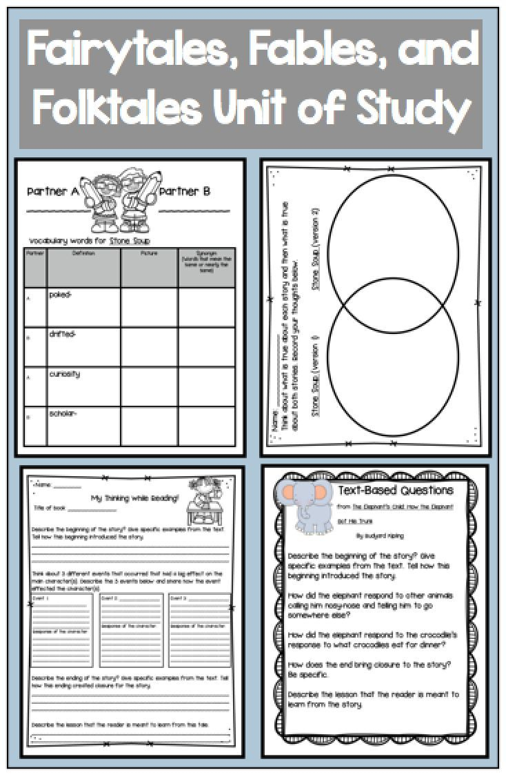 Fairytales, Folktales, And Fables: Standards-Based Close