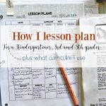Faithful With The Little: How I Lesson Plan For A