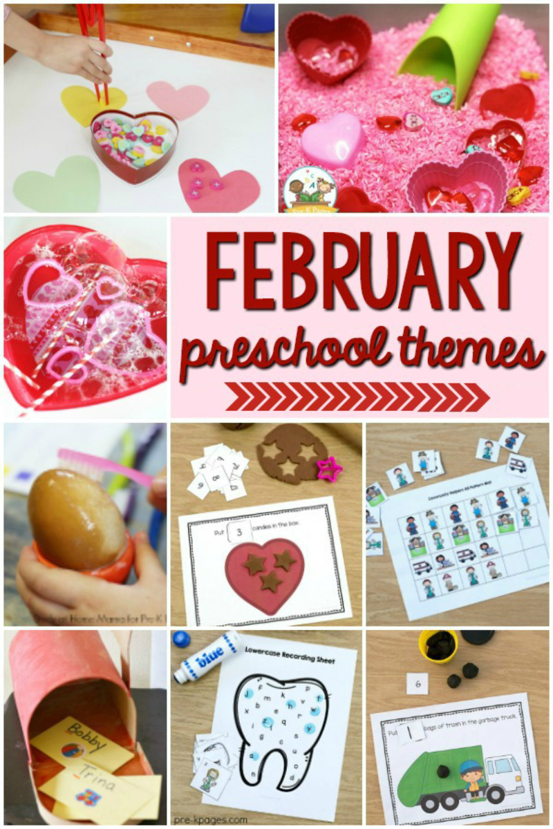 February Preschool Themes - Pre-K Pages