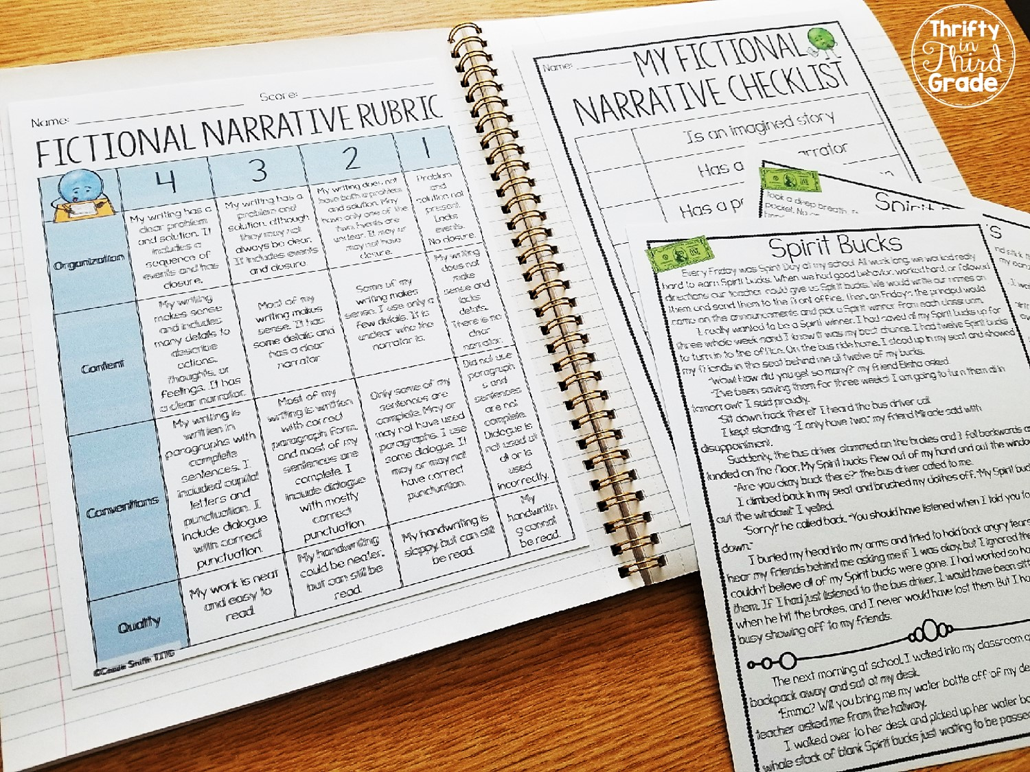 Fictional Narrative Writing (Grades 2-5) | Thrifty In Third
