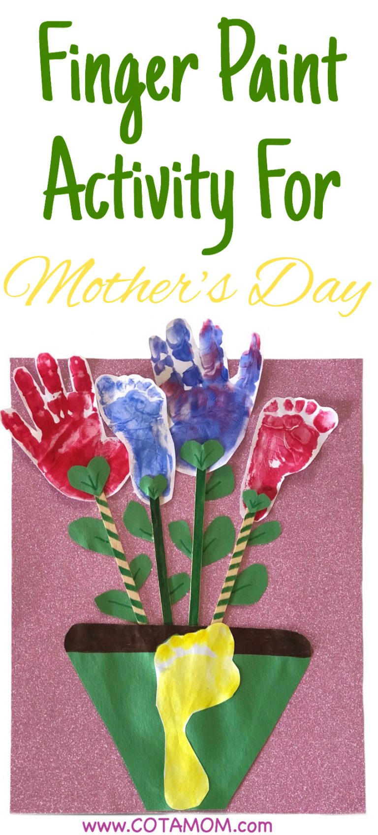 Finger Painting For Toddlers- Mother&amp;#039;s Day Craft