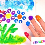 Finger Painting Fun For Babies Toddlers Children| Colorful Flowers Sunshine  Clouds