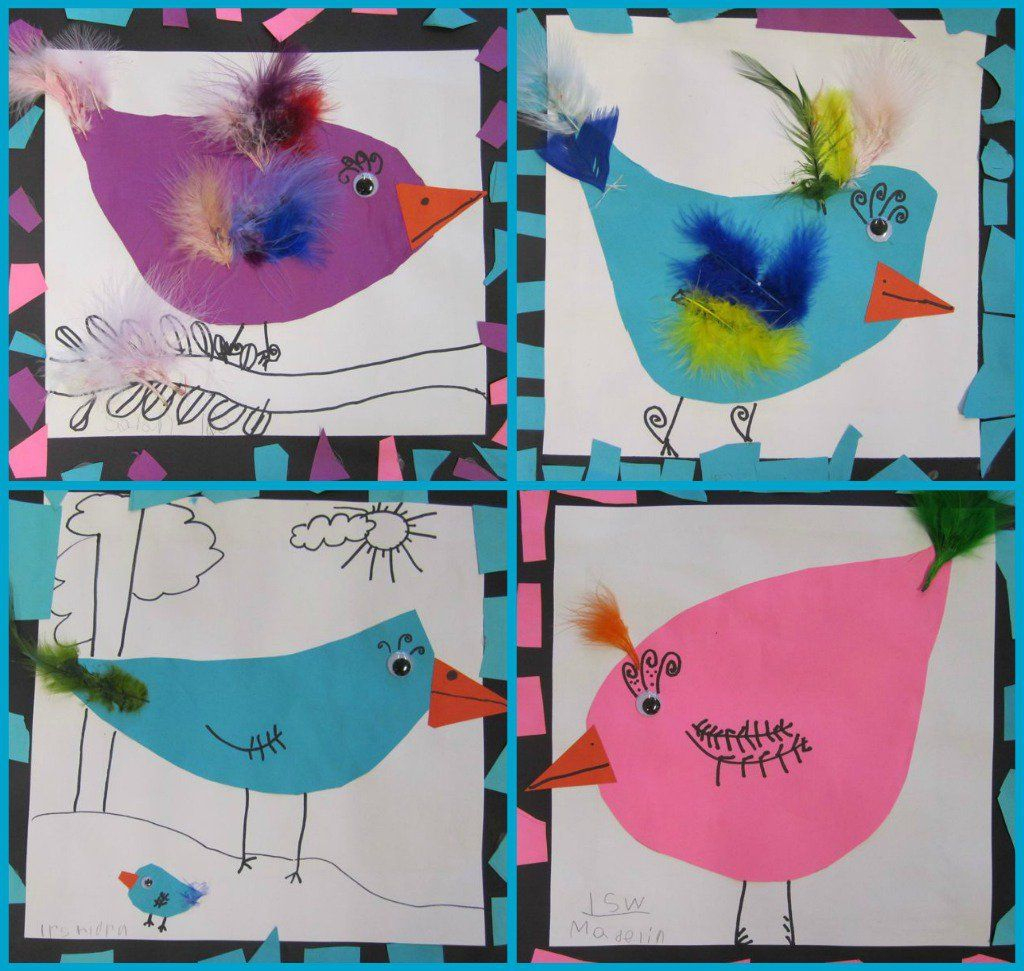 First Grade Birds Georgetown Elementary Art Blog