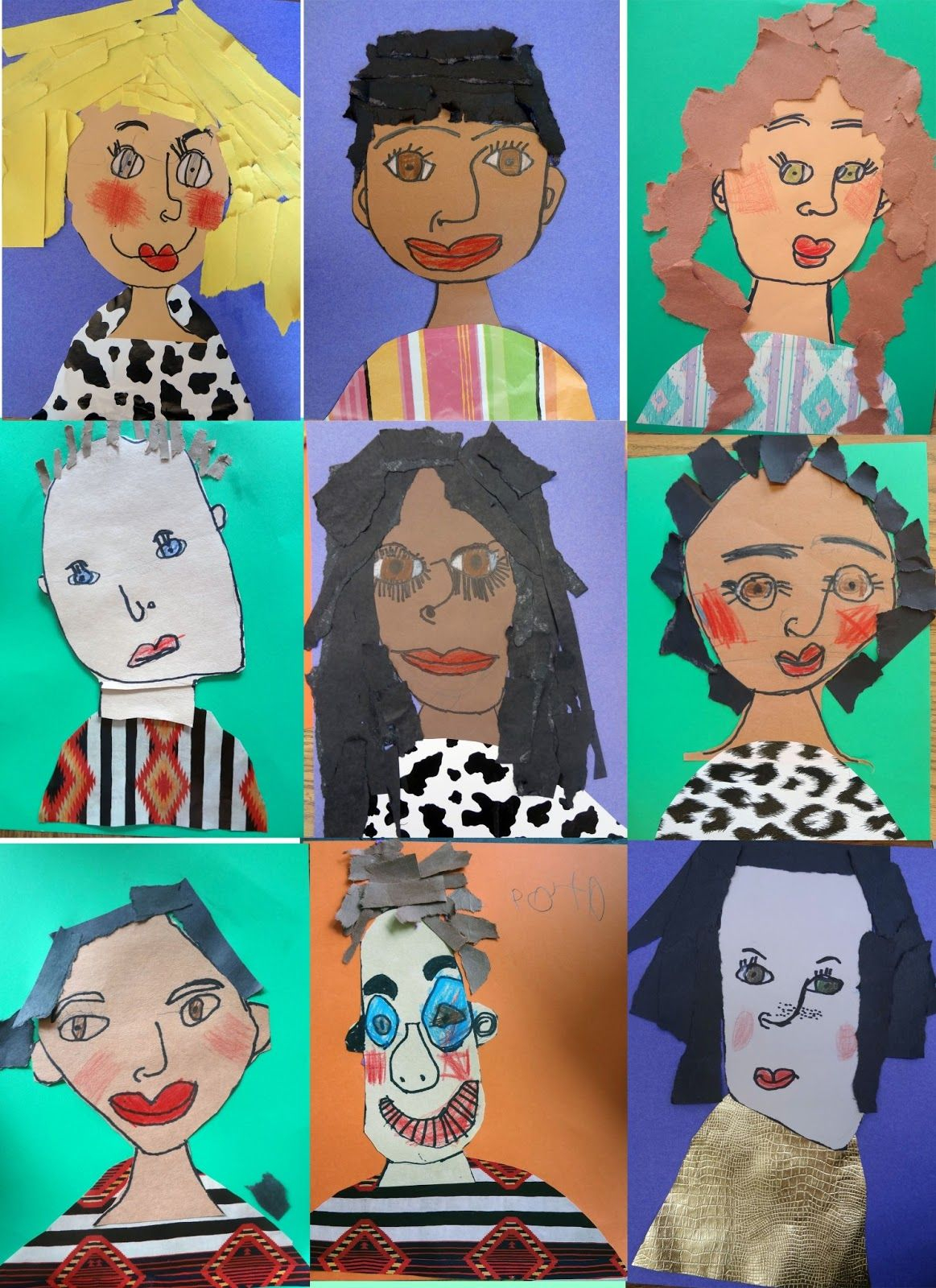 First Grade Self Portraits | Kids Art Projects, Kindergarten