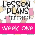 First Week Of School Lesson Plans For Kindergarten With