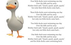 Five Little Ducks Lesson Plan Kindergarten