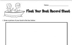 Sink Or Float Lesson Plan For Preschoolers