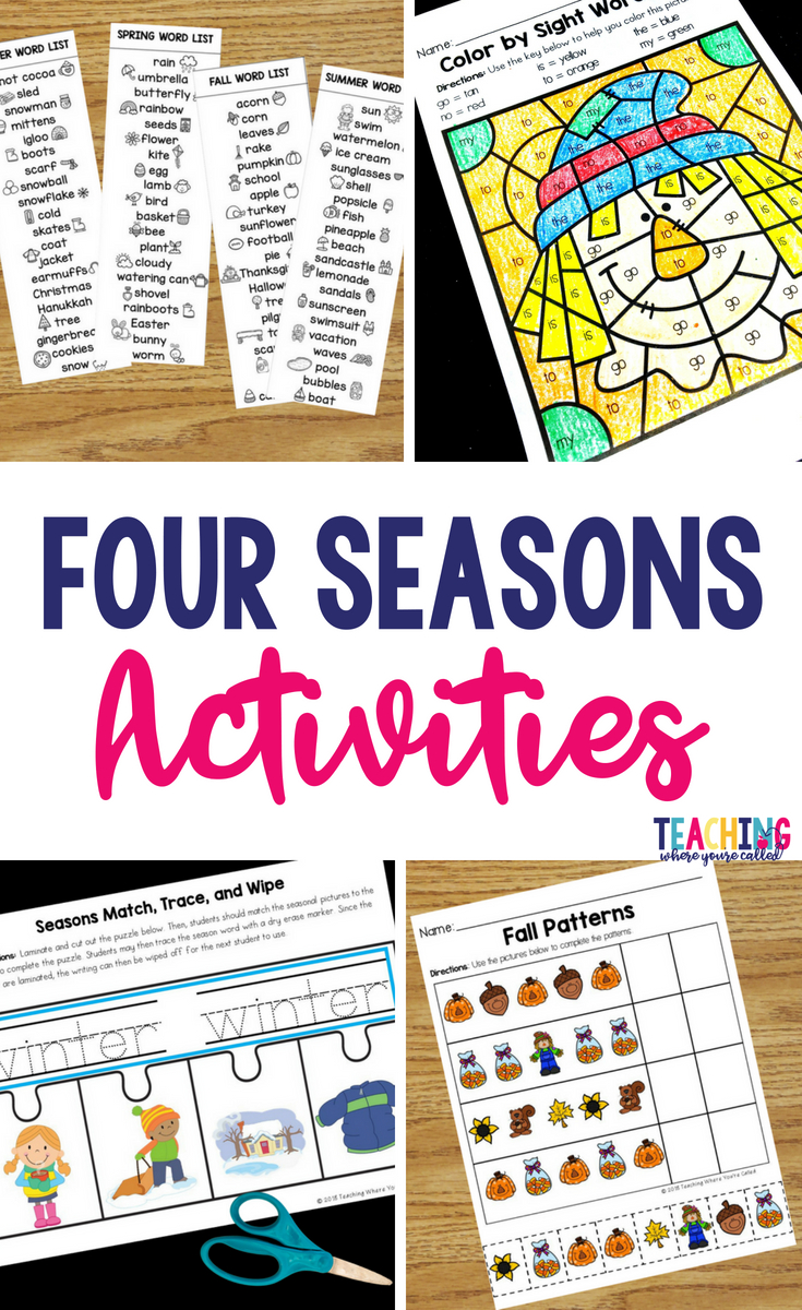 Four Seasons Activities For Prek And Kindergarten - Teaching