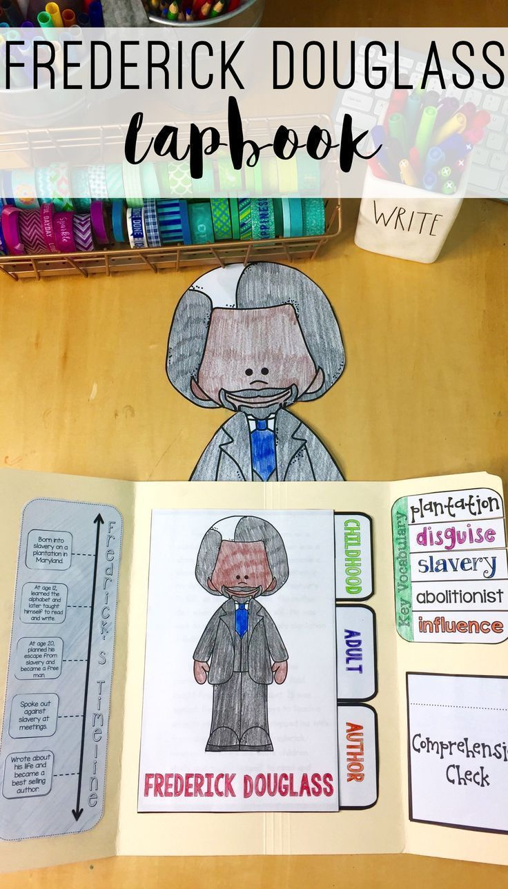 Frederick Douglass Lapbook | Frederick Douglass, Teaching Us