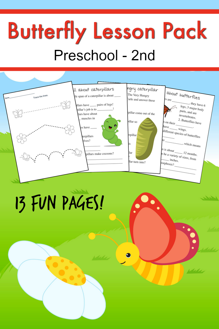 Free Butterfly Lesson Pack | Butterfly Lessons, Butterfly