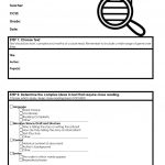 Free Close Reading Planning Template (.docx): Must Create A