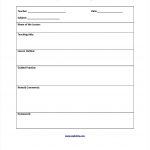 Free Lesson Plan Templates For Elementary Teachers | Lesson