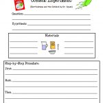 Free Oobleck Experiment Worksheets; Use During Chapter On