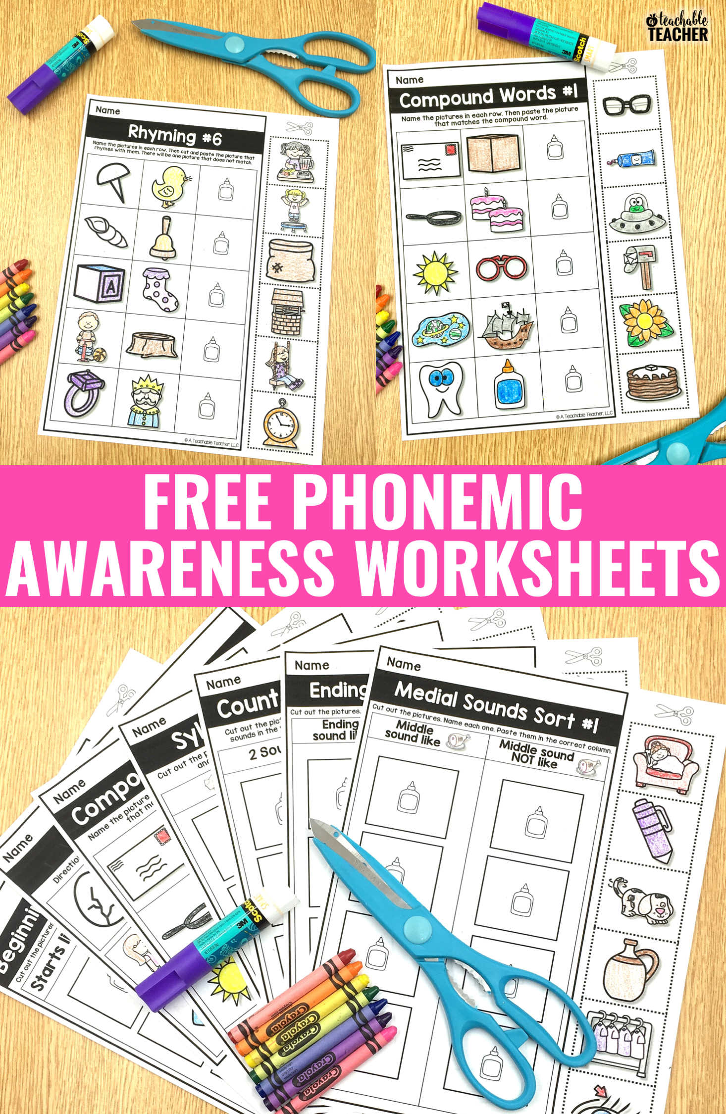 Free Phonemic Awareness Worksheets - Interactive And Picture