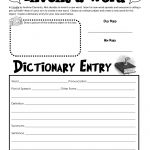 Free Printable   Frindle Invent A Word | Teaching Writing