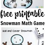 Free Printable Snowman Number Game For Kids | Winter