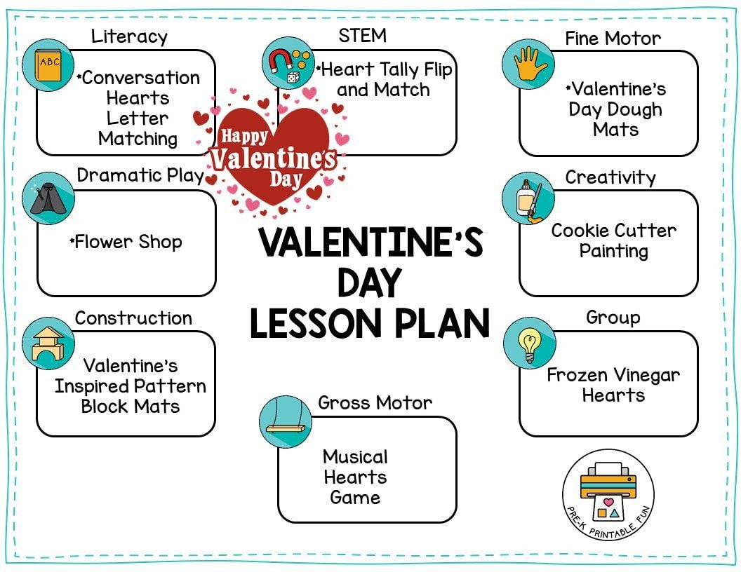 Free Valentine&amp;#039;s Day Lesson Plan For Early Childhood
