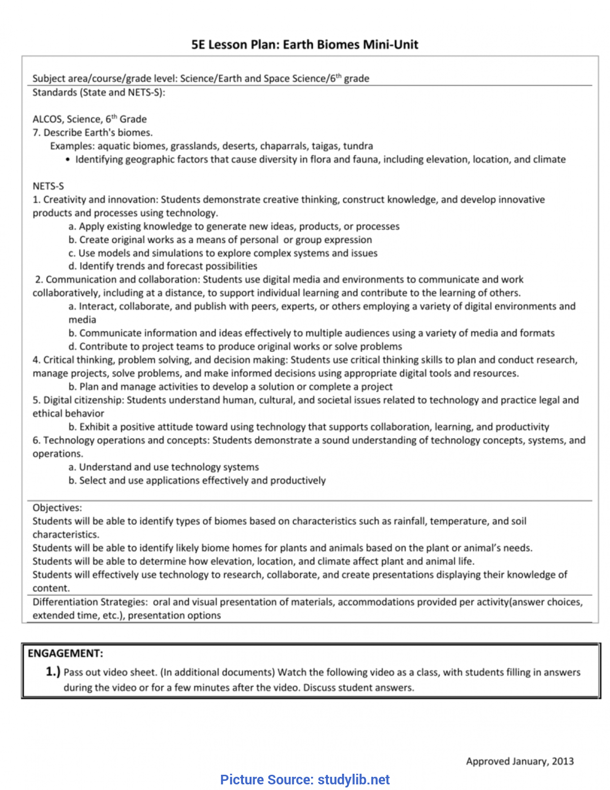 Fresh 5E Lesson Plans For Elementary Science Mini Unit 5E