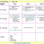 Fresh Lesson Plans For Toddlers For September My Body Lesson