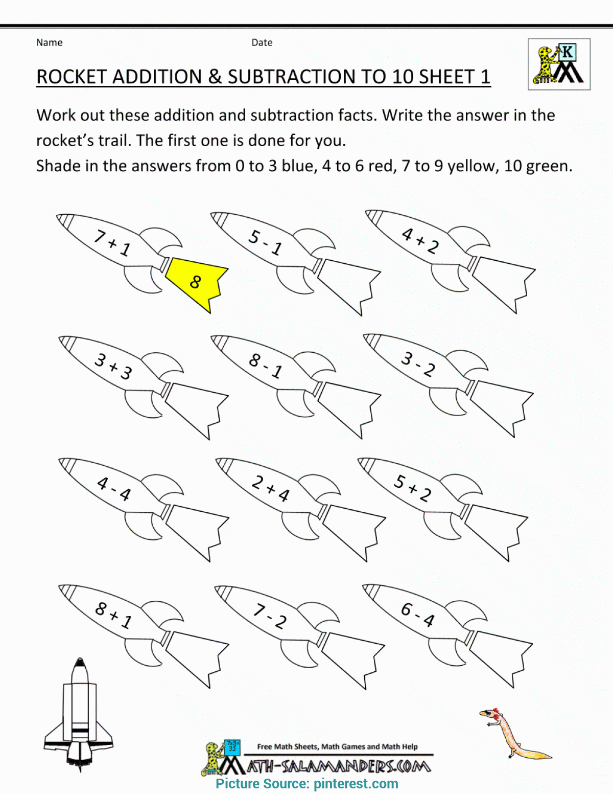 Fresh Subtraction Lesson Plans 1St Grade Math Coloring Sheet