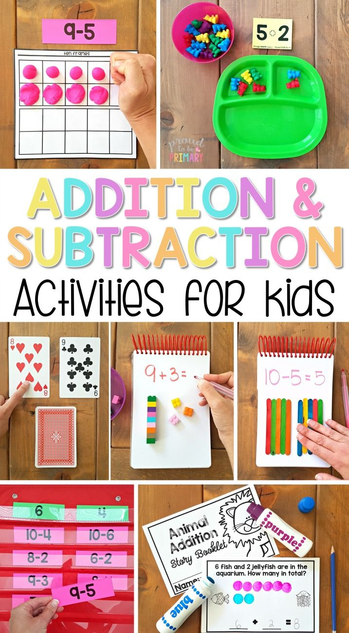 Fundamental Addition And Subtraction Activities For Kids