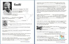 Gandhi (Free Worksheets/notebook Pages | Gandhi, History