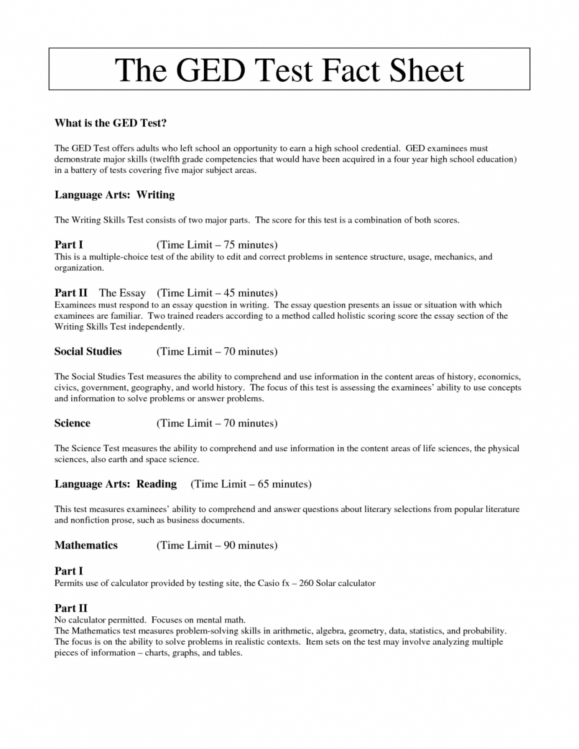 Ged Extended Response Practice Worksheets Printable Lesson Plans