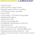 Getting Ready For Kindergarten   Printable Checklist