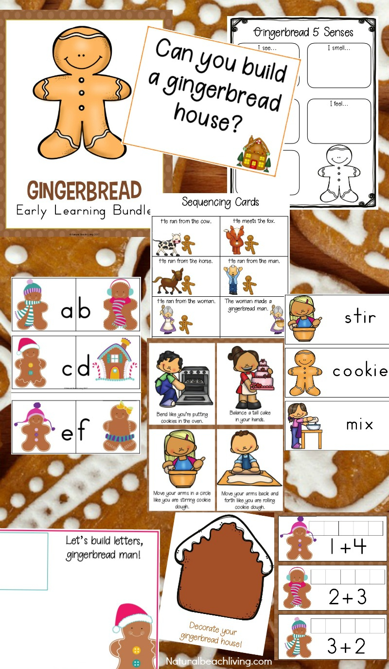 Gingerbread Kindergarten And Preschool Theme Lesson Plan