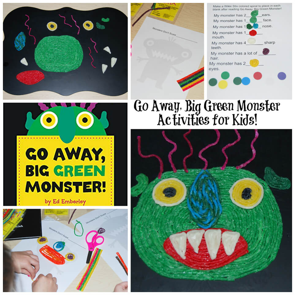 Go Away, Big Green Monster Activities For Kids! | Wikki Stix