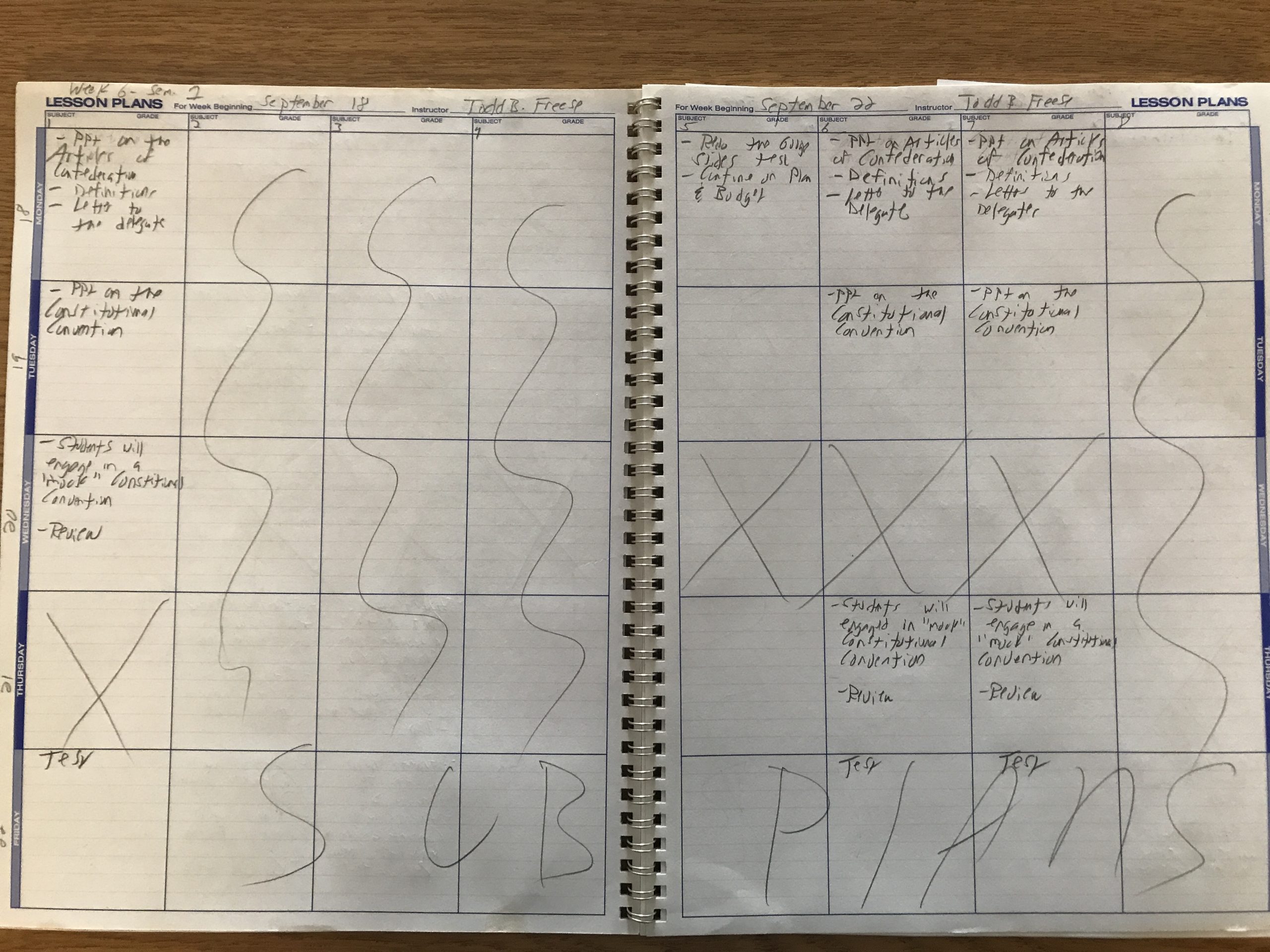Going Back To Lesson Plan Book – Two Teachers In Texas