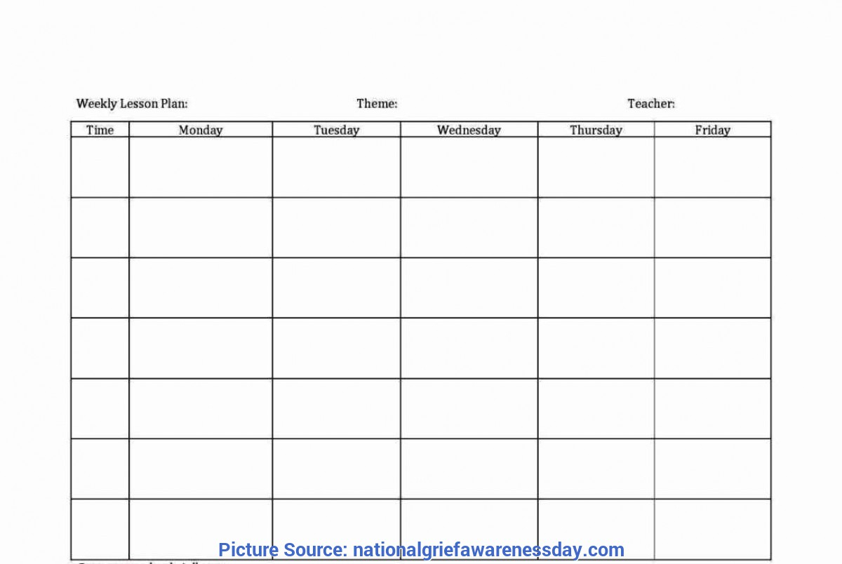 Good Lesson Plan Template Pdf Editable Lesson Plan Template