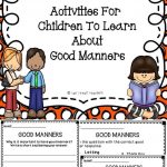 Good Manners | Manners Activities, Teaching Manners, Good