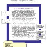Grade 5   Theme 6   A Persuasive Essay   Why People Should