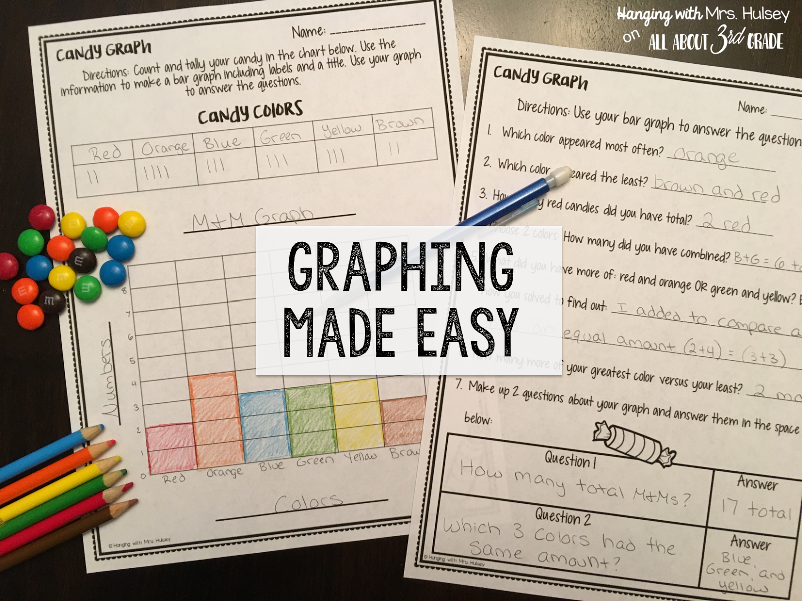 Graphing: Freebies And Fun Ideas! | All About 3Rd Grade