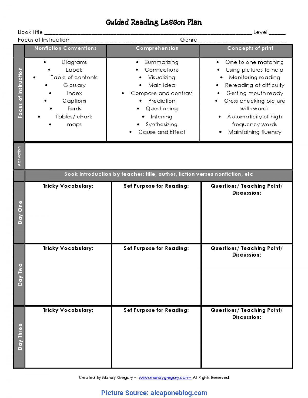 Great Free Guided Reading Lesson Plans Free Guided Reading