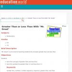 Greater Than Or Less Than With "mr. Great" Lesson Plan For