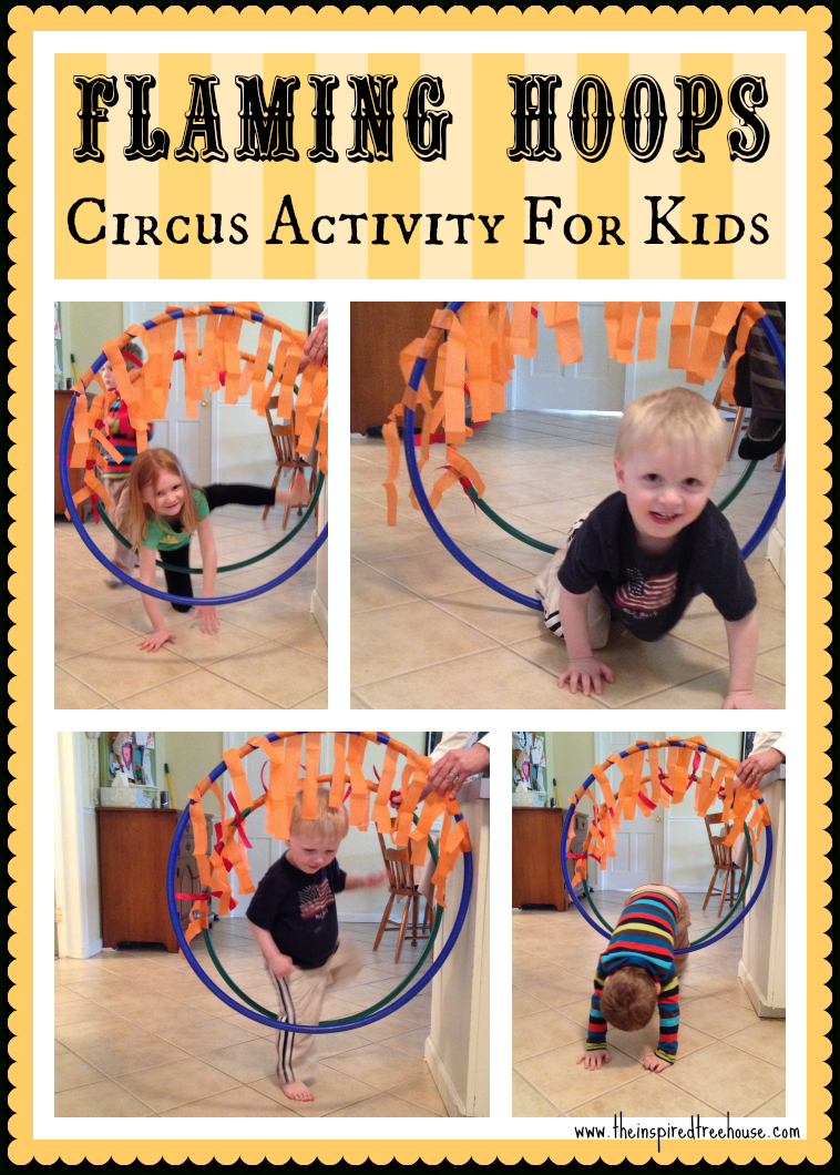 Gross Motor Activities: Flaming Hoops | Circus Theme