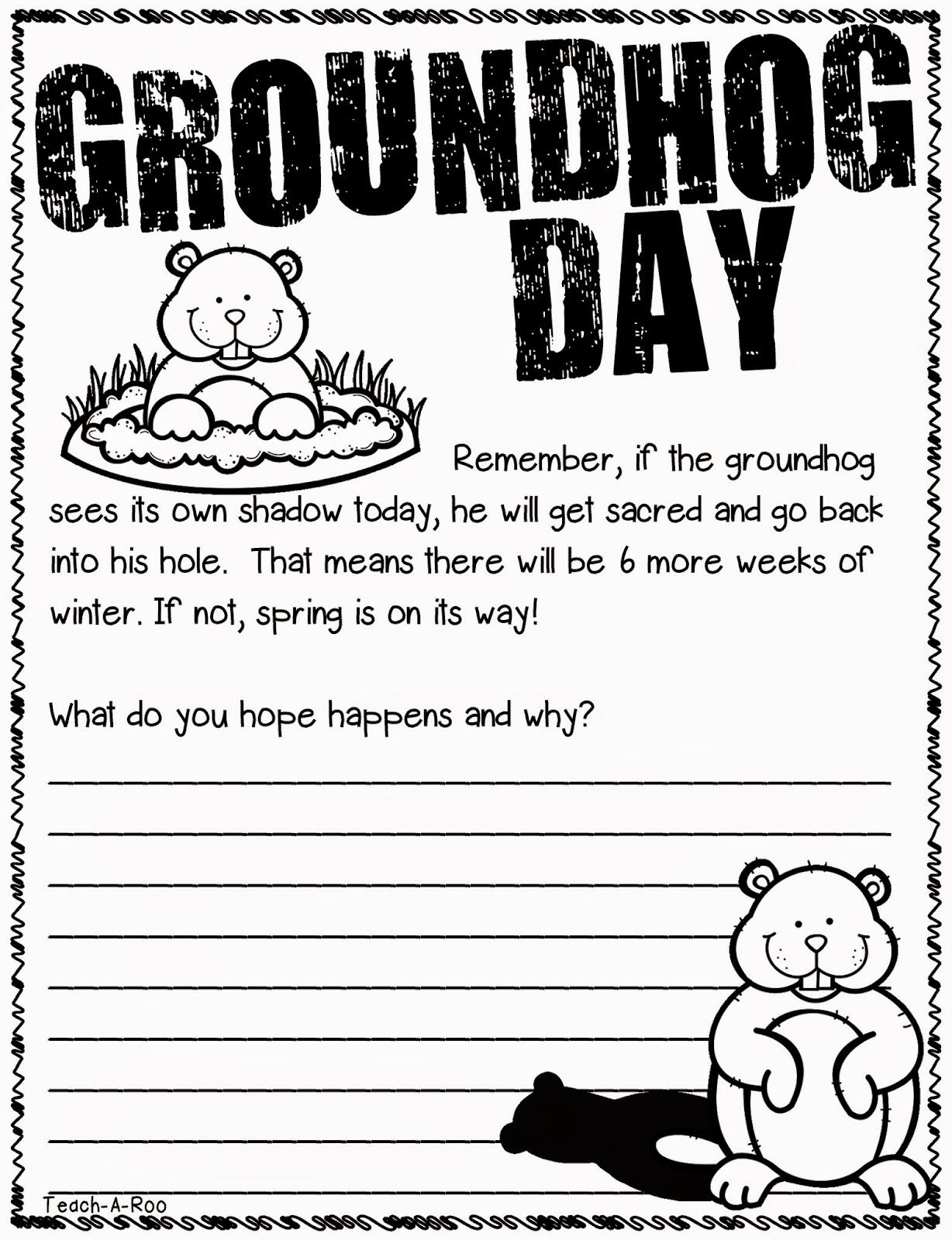 Groundhogs Make Me Giggle! (With Images) | Groundhog Day