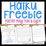 Haiku Poetry Freebie | Poetry Unit, Poetry Freebie, Haiku Poetry