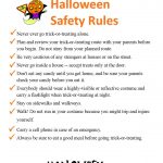 Halloween Safety Rules To Print Out.   > Find More Halloween