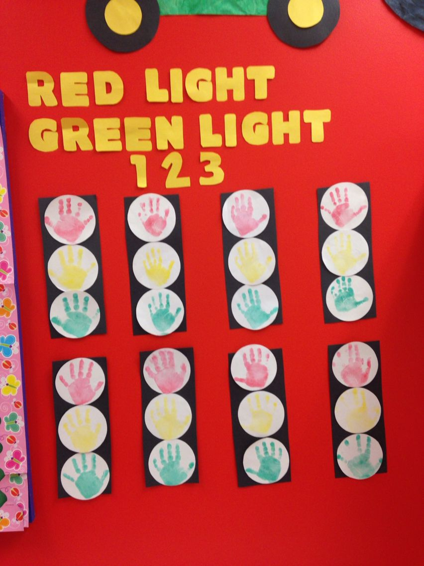 Handprint Traffic Lights (With Images) | Teacher Classroom