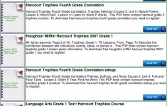 Harcourt Trophies 1st Grade Lesson Plans